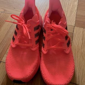 Adidas Ultraboost 20. Bright orange/black size 9.5